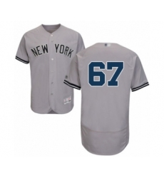 Men's New York Yankees #67 Nestor Cortes Jr. Grey Road Flex Base Authentic Collection Baseball Player Jersey