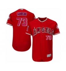 Men's Los Angeles Angels of Anaheim #73 Luis Madero Red Alternate Flex Base Authentic Collection Baseball Player Jersey