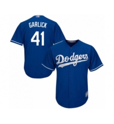 Men's Los Angeles Dodgers #41 Kyle Garlick Royal Blue Alternate Flex Base Authentic Collection Baseball Player Jersey