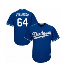 Men's Los Angeles Dodgers #64 Caleb Ferguson Royal Blue Alternate Flex Base Authentic Collection Baseball Player Jersey