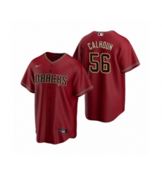 Men's Arizona Diamondbacks #56 Kole Calhoun Nike Red Replica Alternate Jersey
