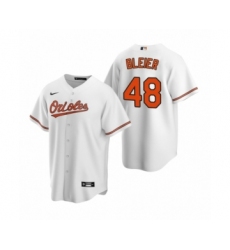 Youth Baltimore Orioles #48 Richard Bleier Nike White 2020 Replica Home Jersey