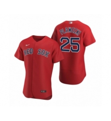 Men's Boston Red Sox #25 Kevin Plawecki Nike Red Authentic 2020 Alternate Jersey