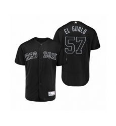 Men's Red Sox #57 Eduardo  Rodriguez El Gualo Black 2019 Players Weekend Authentic Jersey
