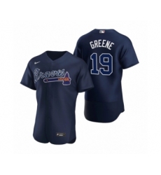 Men's Atlanta Braves #19 Shane Greene Nike Navy Authentic 2020 Alternate Jerseys