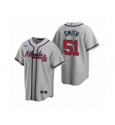 Men's Atlanta Braves #51 Will Smith Nike Gray 2020 Replica Road Jersey
