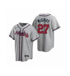 Men's Atlanta Braves #27 Fred McGriff Nike Gray 2020 Replica Road Jersey