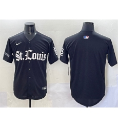 Men's St. Louis Cardinals Blank Black 'Gothic Legacy Edition' Vapor Premier Limited Stitched Baseball Jersey