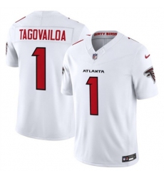 Men's Atlanta Falcons #1 Tua Tagovailoa White 2026 New F.U.S.E. Vapor Untouchable Limited Football Stitched Jersey