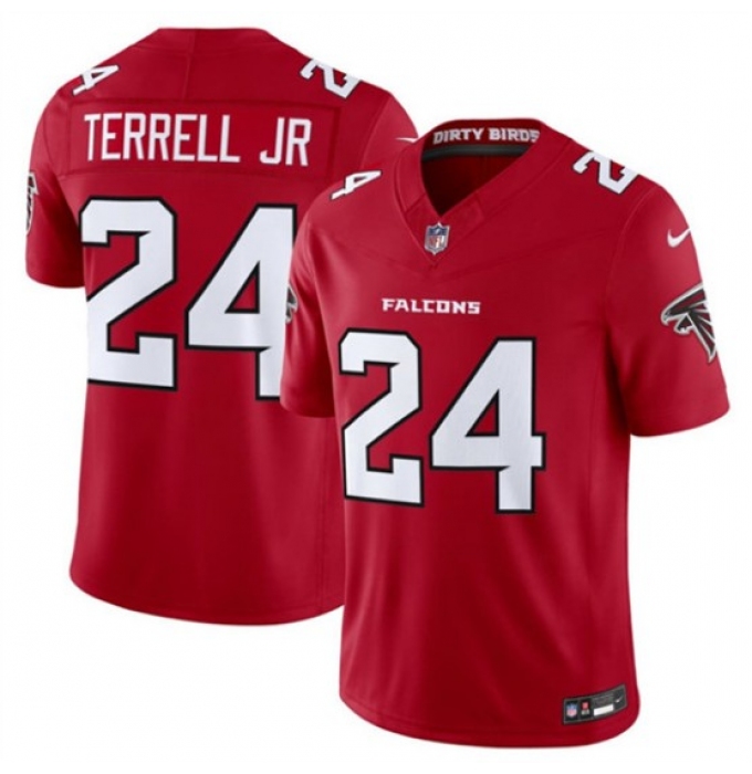 Men's Atlanta Falcons #24 A.J. Terrell Red 2026 New F.U.S.E. Vapor Untouchable Limited Football Stitched Jersey
