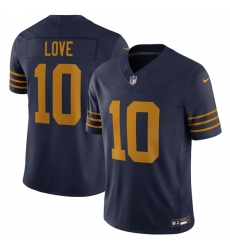 Men's Green Bay Packers #10 Jordan Love Navy The 1923 Classic Vapor F.U.S.E. Limited Football Stitched Jersey