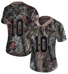 Women's Green Bay Packers #10 Jordan Love Camo Stitched NFL Limited Rush Realtree Jersey