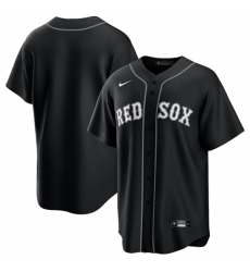Men's Boston Red Sox Blank Black Lights Out Limited Stitched Baseball Jersey