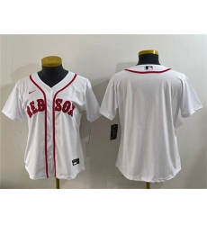 Youth Boston Red Sox Blank White Cool Base Stitched Baseball Jersey