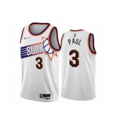 Men's Phoenix Suns #3 Chris Paul 2022-23 White 75th Anniversary Association Edition Stitched Jersey
