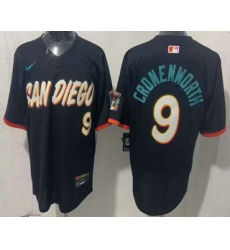 Men's San Diego Padres #9 Jake Cronenworth Black 2026 City Connect Stadium Jersey