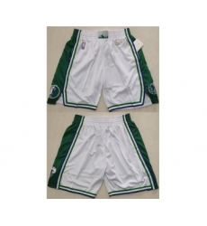 Men's Dallas Mavericks White 75th Anniversary Shorts (Run Small)