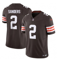 Men's Cleveland Browns #2 Shedeur Sanders Brown 2026 F.U.S.E. Vapor Limited Football Stitched Jersey