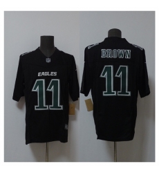 Men's Philadelphia Eagles #11 A.J. Brown Black 2024 F.U.S.E. Vapor Untouchable Limited Football Stitched Jersey