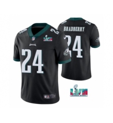 Men's Philadelphia Eagles #24 James Bradberry Black Super Bowl LVII Vapor Untouchable Limited Stitched Jersey