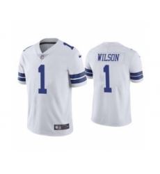 Men's Dallas Cowboys #1 Cedrick Wilson White Vapor Limited Stitched Jersey