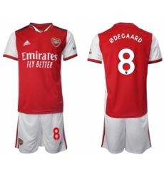 Men 2021-2022 Club Arsenal home red 8 Soccer Jersey