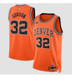 Men's Denver Nuggets #32 Aaron Gordon Orange 2026-27Classic Edition Stitched Basketball Jersey