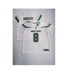 Toddlers New York Jets #8 Aaron Rodgers White 2023 Vapor Untouchable Stitched Limited Jersey
