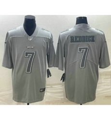 Men's Philadelphia Eagles #7 Haason Reddick Gray Atmosphere Fashion Stitched Jersey