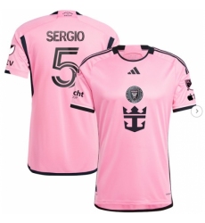 Men's Inter Miami CF Sergio Busquets adidas Pink 2024 2getherness Authentic Player Jersey