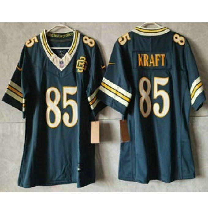 Women's Green Bay Packers #85 Tucker Kraft Green 2026 FUSE Rivalries Collection Limited Stitched Jersey