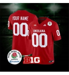 Men's Indiana Hoosiers Active Player Custom 2025 F.U.S.E. Rose Bowl Red Stitched Football Jersey