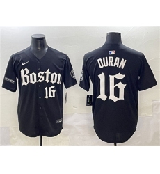 Men's Boston Red Sox #16 Jarren Duran Black Gothic Vapor Limited Stitched Baseball Jersey