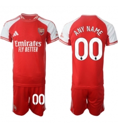 Men's Arsenal F.C Custom Red 2025 Home Soccer Jersey Suit