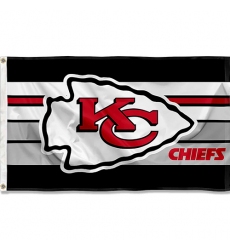 2Pcs WinCraft Kansas City Chiefs Retro Stripes Large 3x5 Flag