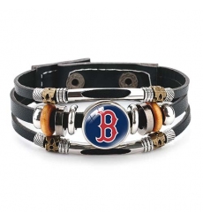 Boston Red Sox MLB Pro football team jewel cowhide bracelet leather hand jewelry