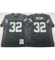 Men's Las Vegas Raiders #32 Jack Tatum Black Throwback Stitched Football Jersey