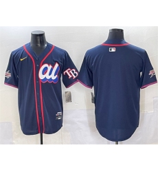 Men's American League Tampa Bay Rays Blank Navy 2025 All-Star Edition Limited Stitched Baseball Jersey