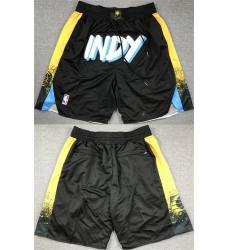 Men's Indiana Pacers Black City Edition Shorts (Run Small)