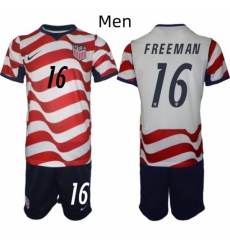USA FIFA World Cup 2026 Soccer Red Home Jersey Brenden Aaronson #11