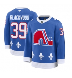 Men's Colorado Avalanche #39 Mackenzie Blackwood Blue 2025 Alternate Stitched Jersey
