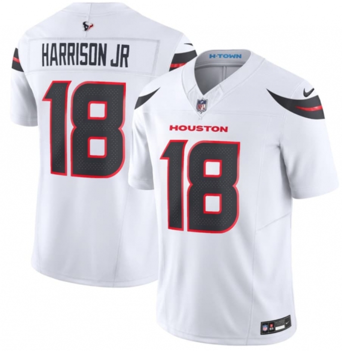 Men's Houston Texans #18 Marvin Harrison Jr White 2026 F.U.S.E. Vapor Limited Football Stitched Jersey