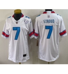 Women's Houston Texans #7 CJ Stroud White 2026 FUSE Rivalries Collection Limited Stitched Jersey