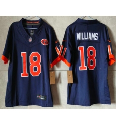 Women's Chicago Bears #18 Caleb Williams Navy 2026 FUSE Rivalries Collection Limited Stitched Jersey