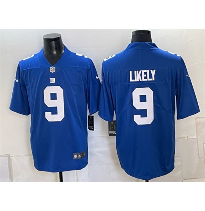 Men's New York Giants #9 Isaiah Likely Blue Vapor Untouchable Limited Football Stitched Jersey