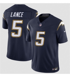 Men's Los Angeles Chargers #5 Trey Lance Navy 2026 F.U.S.E. Alternate Vapor Limited Football Stitched Jersey