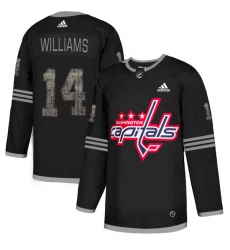 Men's Adidas Washington Capitals #14 Justin Williams Black Authentic Classic Stitched NHL Jersey