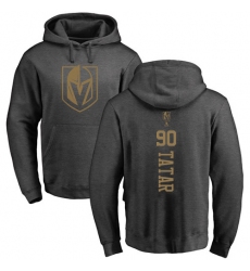 NHL Adidas Vegas Golden Knights #90 Tomas Tatar Charcoal One Color Backer Pullover Hoodie