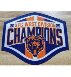 Chicago Bears 2025 AFC West Division Champions Patch