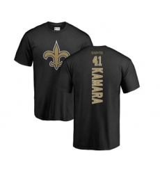 Football New Orleans Saints #41 Alvin Kamara Black Backer T-Shirt